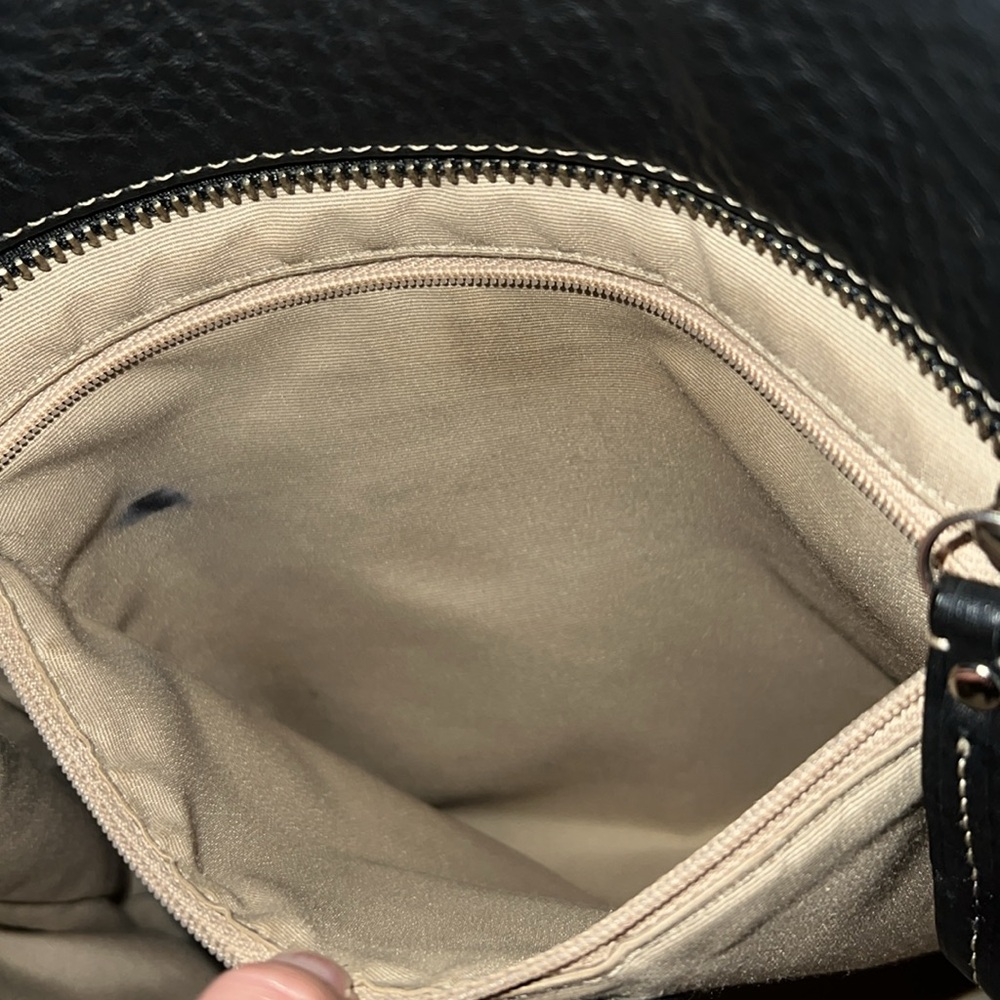 Coach Hamilton Black Pebbled Leather Shoulder Tote Bag - Picture 13 of 14
